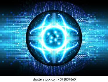 dark blue Light Abstract Technology background for computer graphic website internet and business. circuit. illustration.digital.infographics. binary code. www.motion move blur. eye scan virus
