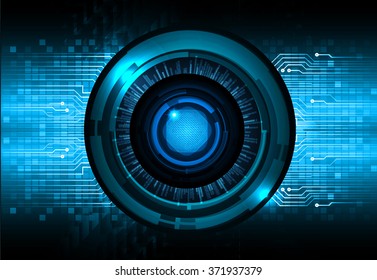 dark blue Light Abstract Technology background for computer graphic website internet and business. circuit. illustration.digital.infographics. binary code. www.motion move blur. eye scan virus