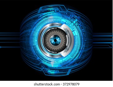 dark blue Light Abstract Technology background for computer graphic website internet and business. circuit. illustration.digital.infographics. binary code. zero one. eye scan virus vector