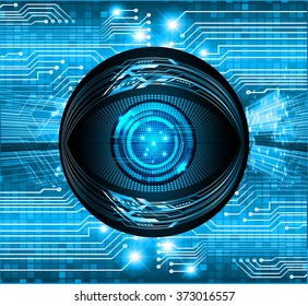 dark blue Light Abstract Technology background for computer graphic website internet and business. circuit. illustration.digital.infographics. binary code. zero one. eye scan virus vector