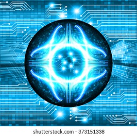 dark blue Light Abstract Technology background for computer graphic website internet and business. circuit. illustration.digital.infographics. binary code. zero one. eye scan virus vector