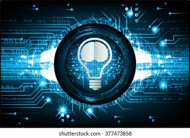 Dark blue Light Abstract Technology background for computer graphic website internet business. circuit. vector illustration. infographics. motion move blur.neon. Brainstorm, Brain. Bulb Ideas
