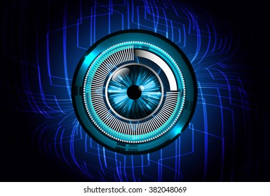 dark blue Light Abstract Technology background for computer graphic website internet  business. circuit. illustration. digital. infographics. binary code background. www.vector.Spark.eye scan virus