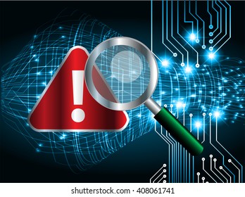 dark blue Light Abstract Technology background for computer graphic website internet and business. circuit. illustration. infographics. motion move.neon. lock, key, Padlock. Magnifying Glass
