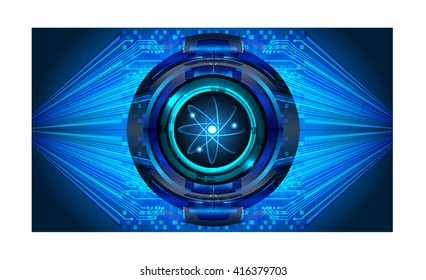 dark blue Light Abstract Technology background for computer graphic website internet business. circuit. illustration. infographics. motion move blur.neon.molecule atom electron neutron nuclear.