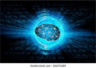 Dark blue Light Abstract Technology background for computer graphic website internet business. circuit. illustration. infographics. motion move blur.neon. Brainstorm, Brain. Bulb Ideas
