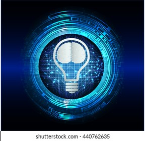 Dark blue Light Abstract Technology background for computer graphic website internet business. circuit. illustration. infographics. motion move neon. Brainstorm, Brain. Bulb Ideas