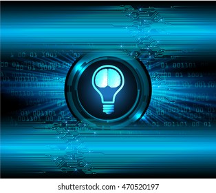 Dark blue Light Abstract Technology background for computer graphic website internet business. circuit. vector illustration. infographics. motion move blur.neon. Brainstorm, Brain. Bulb Ideas