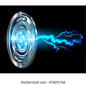 dark blue Light Abstract Technology background for computer graphic website internet and business. circuit. illustration. digital. infographics. binary code, bolt, thunderbolt, shaft