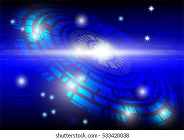 Dark blue Light Abstract Technology background