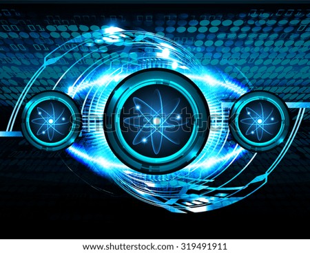 dark blue Light Abstract Technology background for computer graphic website internet business. circuit. vector illustration. infographics. motion move blur.neon.molecule atom electron neutron nuclear.