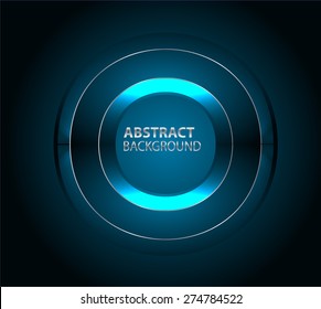 Dark blue Light circle  Abstract Technology background for computer graphic website internet business. Brochure. card. banner flyer magazine. Design label. text box. infographics.