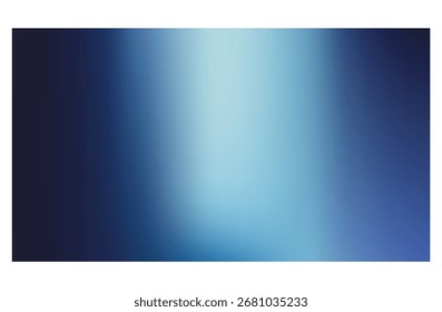 
Dunkelblau bis hellblau radialer Farbverlauf-Hintergrund mit mittlerem Highlight für professionelles Design