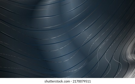 Fondo de arte de la línea azul oscuro. Ideal para tarjetas de visita, folletos, diseño de portada de volante. Página de inicio del sitio web.