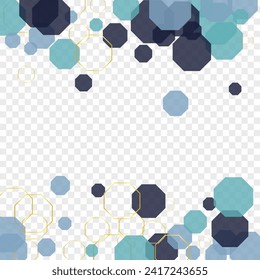 Vector transparente de fondo oscuro de la línea azul. Fondo Futuro de Celda. Fondo de red. Concepto de Átomo Azul-Gris. Diseño de Honeycomb.