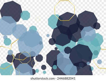 Vector transparente de fondo de línea azul oscuro. Textura de concepto hexagonal. Fondo de pantalla de Tecnología. Polígono gris futurista. Diseño de azulejos.