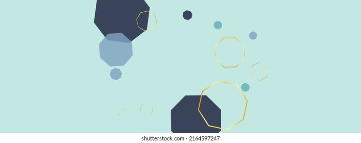 Dark Blue Line Background Blue Vector. Cell Science Background. Data Mosaic. Turquoise Atom Genetic. Geometric Design.