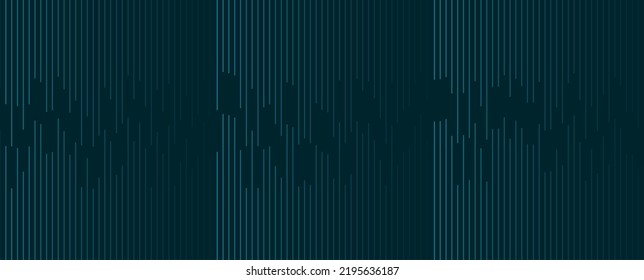 Dunkelblaue Linien, Technologie, futuristischer Hintergrund. Minimales Vektorbanner-Design