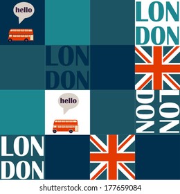 dark blue London background