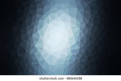 Dark blue low poly background. Modern geometrical abstract illustration with gradient. Brand-new design for your business.