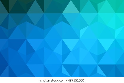 Dark blue low poly background. Modern geometrical abstract illustration with gradient. The best triangular design for your business.