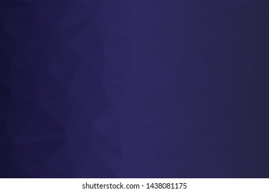 Dark blue Low poly crystal background. Polygon design pattern. Dark blue Low polygonal vector illustration, low polygon background.