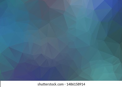 Dark blue Low poly crystal background. Polygon design pattern. dark blue Low poly vector illustration 