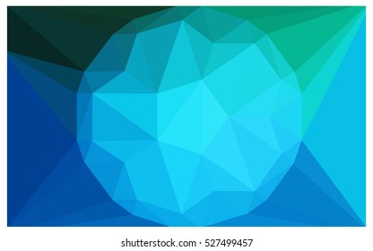 DARK BLUE Low poly crystal background. Polygon design pattern. Low poly vector illustration, low polygon background.
