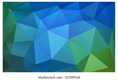 DARK BLUE Low poly crystal background. Polygon design pattern. Low poly vector illustration, low polygon background.