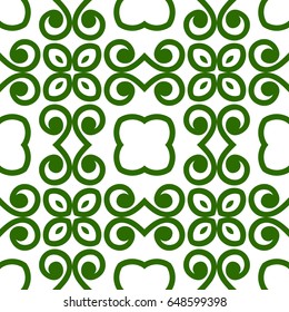Dark blue  luxury background seamless with ornamental pattern on white
