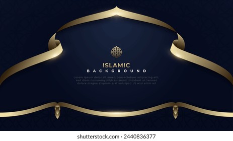 Dark blue luxury Islamic background