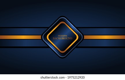 dark blue luxury premium background and gold line.