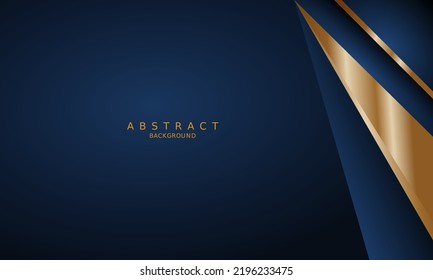 dark blue luxury premium background and gold line.