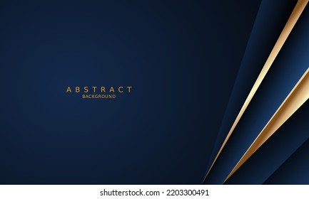 dark blue luxury premium background and gold line.