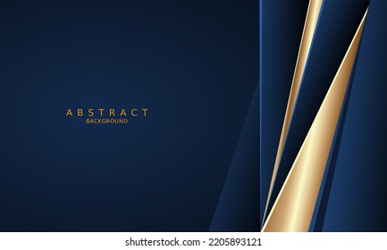 dark blue luxury premium background and gold line.