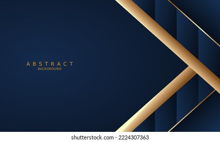 dark blue luxury premium background and gold line.