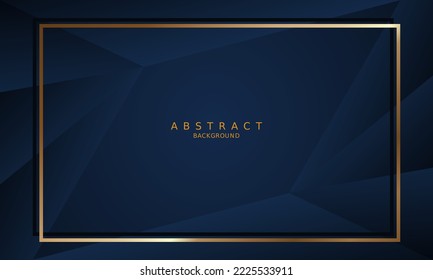 dark blue luxury premium background and gold line.