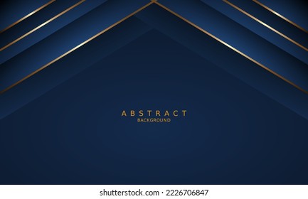 dark blue luxury premium background and gold line.