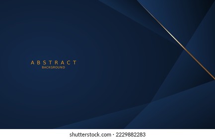 dark blue luxury premium background and gold line.