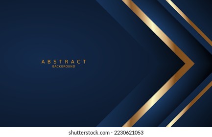 dark blue luxury premium background and gold line.