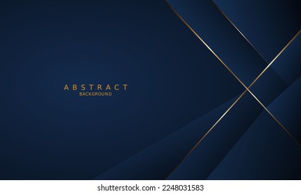 dark blue luxury premium background and gold line.