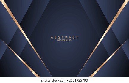 dark blue luxury premium background and gold line.