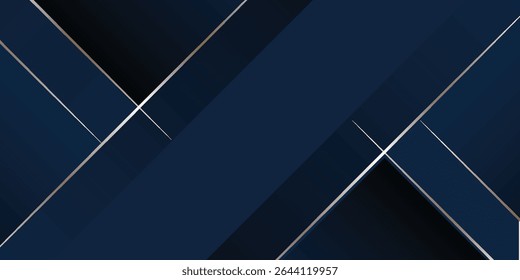 dark blue luxury premium background and gold line.