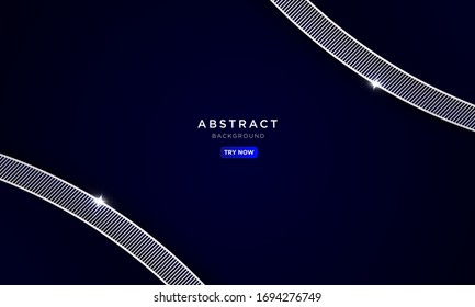 dark blue luxury template background with shiny effect, can be used for premium wedding invitation, banner, golden flyer