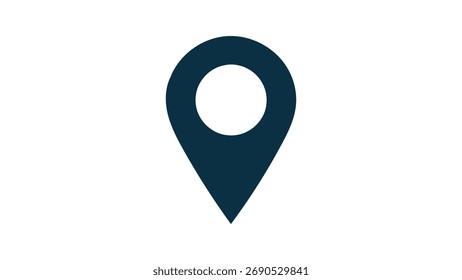 Azul oscuro Mapa Locación Pin Icon marcador de navegación