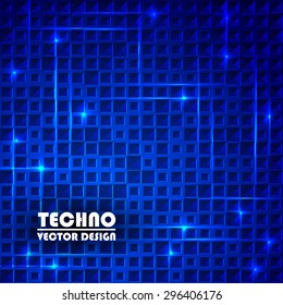 Dark blue  mesh texture with sparcles abstract background . Vector illustration.