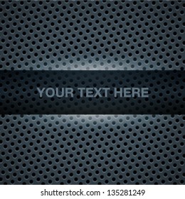 Dark blue metal background, vector illustration