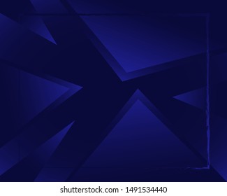Dark Blue metalic background, geometric blue background.