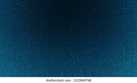 Dark Blue Microchip on Technology Background,hi Tech and security Concept design,Free Space For text in put,Vector illustration.