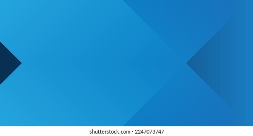 Dark Blue Minimalist Lit Geometric Gradient Shapes - Abstract Background Design Template, Vector Applicable for Web, Technology Designs, Base for Presentations, Posters, Placards, Covers or Brochures